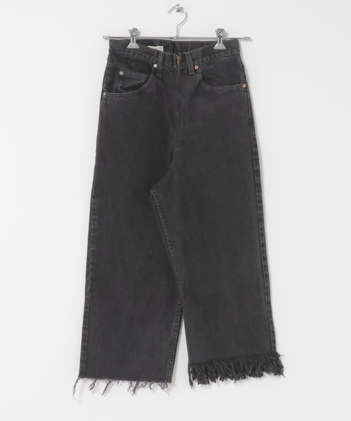 THE GOODLAND MARKET（ザグッドランドマーケット）の「fringe denim PT-BLACK（デニムパンツ・レディース・black1/black2/black3/black4/black5/black6/black7/black8/black9/black10/black11/black12/black13/black14/black15・26/28）」の11枚目の写真