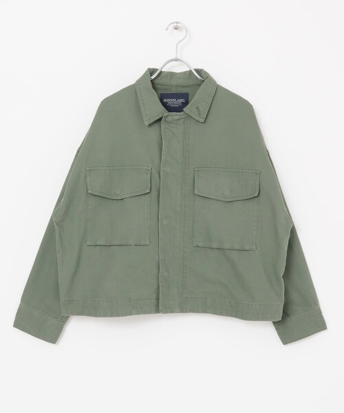 URBAN RESEARCH Sonny Label（アーバンリサーチサニーレーベル）の「ミリタリーショートジャケット（ミリタリージャケット・レディース・KHAKI/BEIGE・FREE）」の22枚目の写真