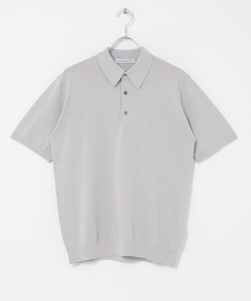 URBAN RESEARCH DOORS（アーバンリサーチドアーズ）の「LIFE STYLE TAILOR　ハイゲージ半袖ニットポロシャツ（シャツ/ブラウス・メンズ・IVORY/BLACK/NAVY BLUE/GRAY BROWN・M/L）」の11枚目の写真