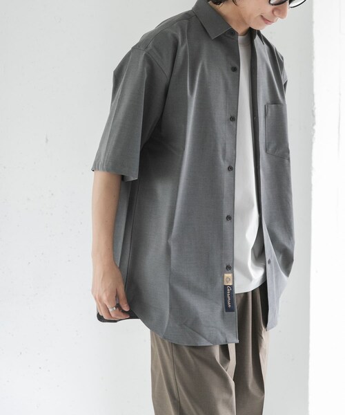 URBAN RESEARCH DOORS(アーバンリサーチドアーズ)の「FORK&SPOON キャリーマンレギュラーカラーシャツ(シャツ/ブラウス・メンズ・LT.GREY/CHARCOAL/KHAKIBROWN・4/5)」の14枚目の写真