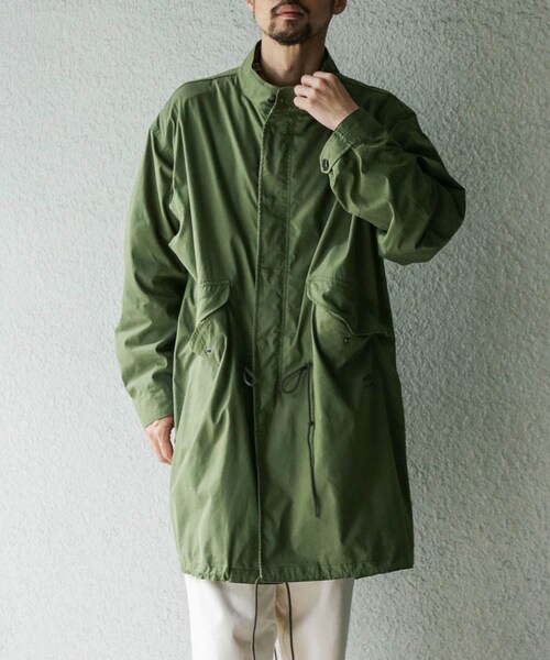 URBAN RESEARCH Sonny Label（アーバンリサーチサニーレーベル）の「『別注』ARMY TWILL×Sonny Label　Fish Tail Coat（モッズコート・メンズ・L.GRAY/KHAKI・M/L/XL）」の16枚目の写真