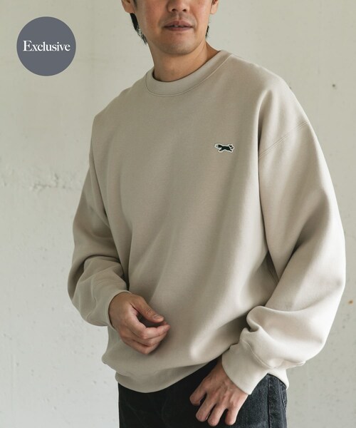 URBAN RESEARCH DOORS（アーバンリサーチドアーズ）の「『XLサイズ/WEB限定』『別注』PENNEYS×DOORS　THE FOX クルーネックスウェット（スウェット・メンズ・BEIGE/ASH/CHARCOAL/RED・M/L/XL）」の5枚目の写真