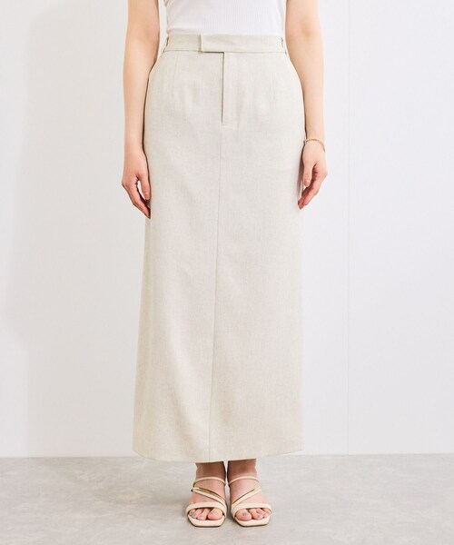 VIS（ビス）の「【セットアップ対応】Iラインスリットスカート（スカート・レディース・チャコール/オフホワイト・M/S）」の15枚目の写真