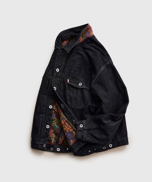 ADAM ET ROPE'(アダムエロペ)の「【NICENESS/ナイスネス】STERLING(デニムジャケット・メンズ・ブラック/ブルー系・L/M)」の8枚目の写真