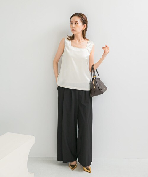 URBAN RESEARCH ROSSO（アーバンリサーチロッソ）の「ウォッシャブルイージータックパンツ（その他パンツ・レディース・L/GREGE/GRAY/BLACK・36/38）」の8枚目の写真