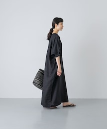 かぐれ | 『2サイズ展開』リネンフリルスリーブワンピース(ワンピース)