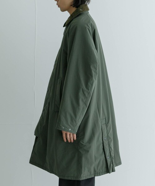 URBAN RESEARCH（アーバンリサーチ）の「Barbour　EXMOOR CASUAL COAT（ステンカラーコート・メンズ・BLACK/OLIVE・36/38/40/42）」の11枚目の写真