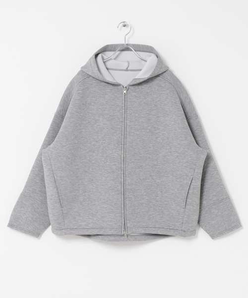 SENSE OF PLACE by URBAN RESEARCH（センスオブプレイスバイアーバンリサーチ）の「コクーンスリーブZIPパーカー（パーカー・レディース・IVORY/BLACK/GRAY・One）」の3枚目の写真