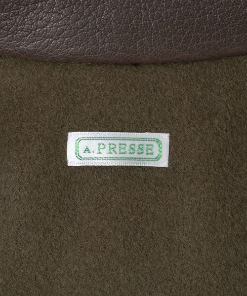 URBAN RESEARCH（アーバンリサーチ）の「A PRESSE　Leather A-1 Flight Jacket（その他アウター・メンズ・BROWN・2/3）」の10枚目の写真