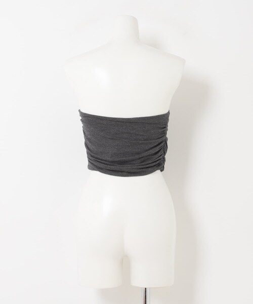 URBAN RESEARCH(アーバンリサーチ)の「GANNI DRAPED BANDEAU TOP(チューブトップ・レディース・PHANTOM・36)」の3枚目の写真