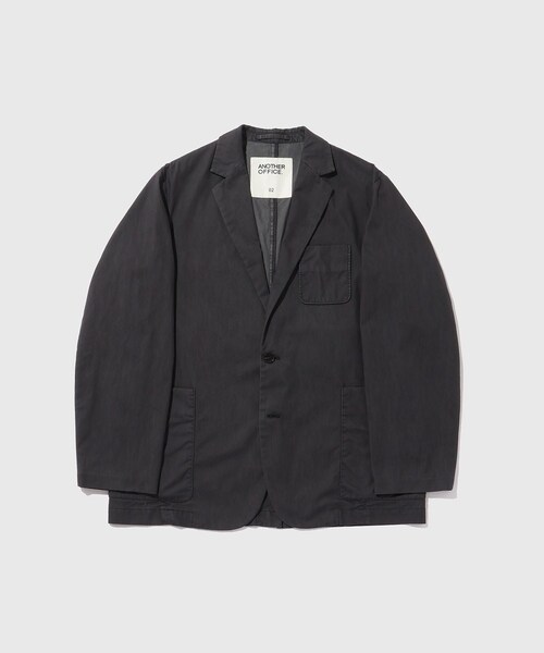 ADAM ET ROPE'(アダムエロペ)の「【ANOTHER OFFICE/アナザーオフィス】Santiago Garment Jacket(テーラードジャケット・メンズ・チャコール/ダークブラウン・2/3)」の2枚目の写真
