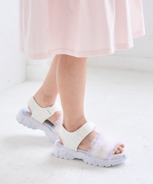 ROPE' PICNIC（ロペピクニック）の「【KIDS/キッズ】チュールサンダル（サンダル・キッズ・ブラック/その他・20/21/22）」の5枚目の写真