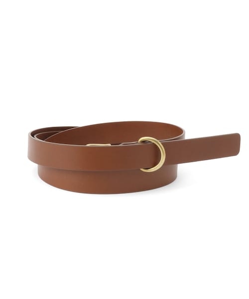 ADAM ET ROPE'（アダムエロペ）の「【AURALEE/オーラリー】LEATHER BELT（ベルト・メンズ・ブラック/ダークブラウン・M）」の2枚目の写真