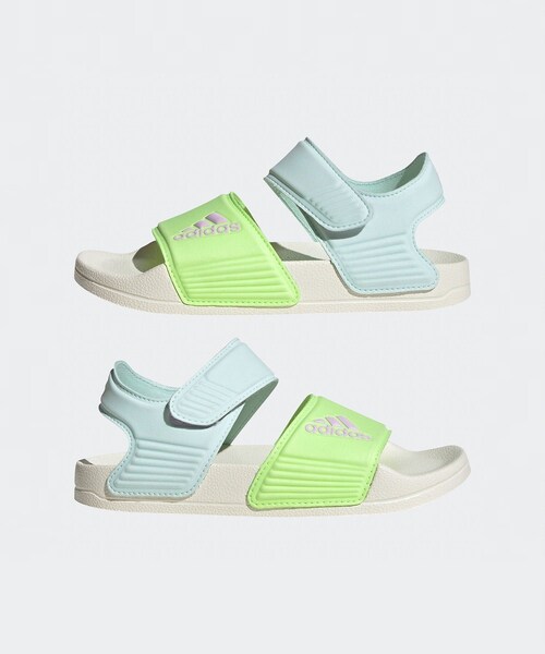 ROPE' PICNIC（ロペピクニック）の「【KIDS/キッズ】【adiddas/アディダス】ADILETTE SANDAL K（サンダル・キッズ・ブラック/ライトグリーン・18/19/20/21）」の11枚目の写真