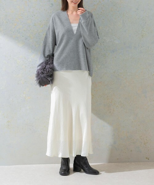 URBAN RESEARCH ROSSO（アーバンリサーチロッソ）の「サテンバイアススカート（スカート・レディース・ivory/mauve pink・FREE）」の11枚目の写真