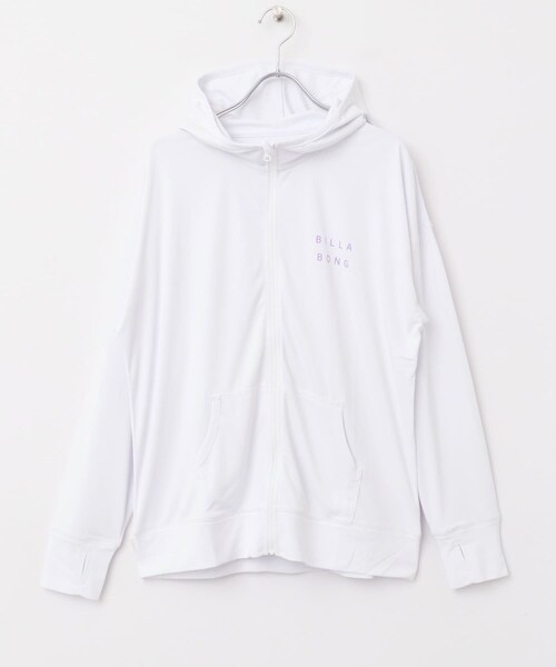 URBAN RESEARCH Sonny Label（アーバンリサーチサニーレーベル）の「BILLABONG　ZIPUP HOODED LOGO RASHGUARD（パーカー・レディース・WHT/BLK・M）」の4枚目の写真