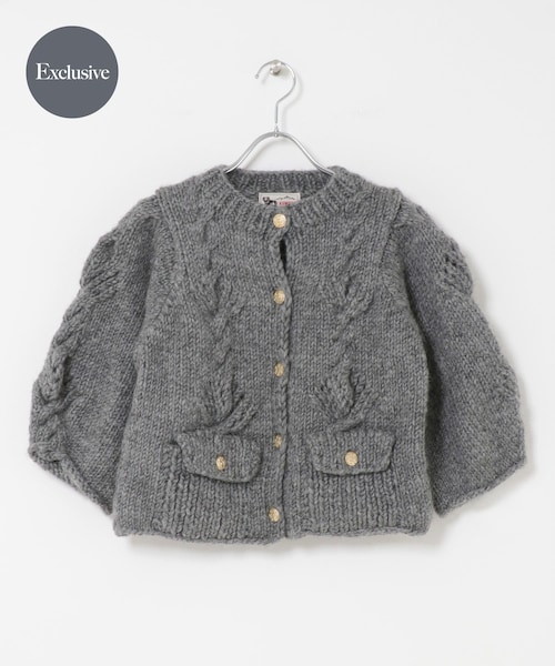 URBAN RESEARCH DOORS（アーバンリサーチドアーズ）の「『別注』KHWOPA×DOORS　ニットカーディガン（カーディガン/ボレロ・レディース・GRAY/NAVY・one）」の3枚目の写真