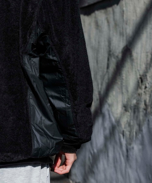 URBAN RESEARCH(アーバンリサーチ)の「『別注』BROOXON×URBS U.P.S. AIRLITE WARM SWEAT SHIRTS(スウェット・メンズ・BLACK・M/L/XL)」の7枚目の写真