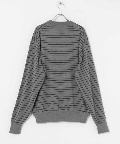 URBAN RESEARCH（アーバンリサーチ）の「FARAH　High Gauge Striped Crew-Neck Sweater（ニット/セーター・メンズ・Black/Gray・M/L）」の10枚目の写真