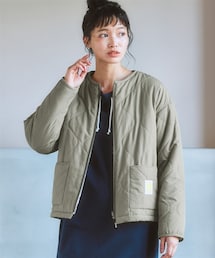 nissen（ニッセン）の「moz（モズ）中綿キルティングリバーシブル