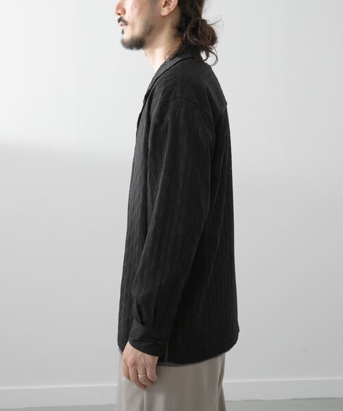 ITEMS URBANRESEARCH(アイテムズ アーバンリサーチ)の「ジオメレースオープンカラーシャツ(シャツ/ブラウス・メンズ・OLV/BRN/BLK・M/L)」の12枚目の写真