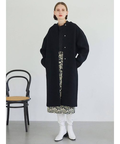 ELENDEEK(エレンディーク)の「CREW NECK COCOON CT(その他アウター・レディース・ライトグレー/カーキ/キャメル/ブラック/イエロー/ベージュ・01/02)」の22枚目の写真