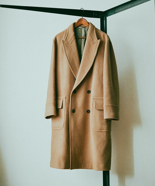 ADAM ET ROPE'(アダムエロペ)の「JACKAL 140s POLO COAT(その他アウター・メンズ・ブラック/キャメル・L/M/S)」の12枚目の写真