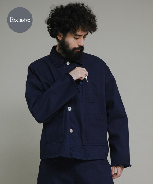 URBAN RESEARCH（アーバンリサーチ）の「『別注』LOWERCASE×URBS　FACEカバーオール（デニムジャケット・メンズ・INDIGO・M/L/XL）」の17枚目の写真