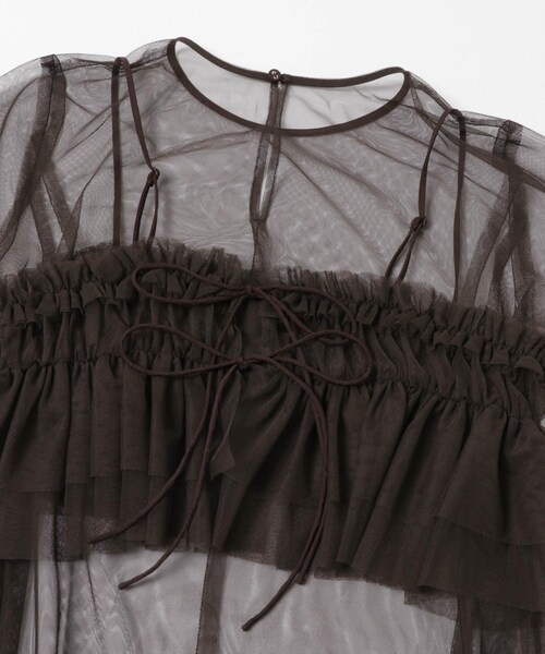 URBAN RESEARCH ROSSO（アーバンリサーチロッソ）の「チュールキャミソールsetドレス（ワンピース・レディース・MINT/DARKBROWN・Free）」の18枚目の写真