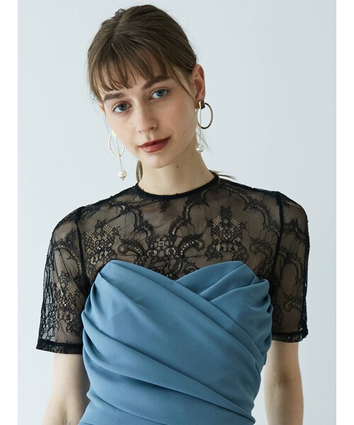 LAGUNAMOON（ラグナムーン）の「LADY レースTOPS（その他トップス・レディース・ターコイズ/ブルー/ブラック/ラベンダー/ネイビー/ベージュ・F）」の7枚目の写真