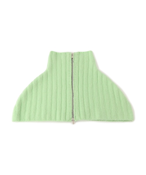 ADAM ET ROPE'（アダムエロペ）の「【J'aDoRe・一部店舗限定】【y YO（イーヨ）】zip neck warmer / ネックウォーマー（ネックウォーマー/スヌード・レディース・グレー/ライトグリーン・F）」の4枚目の写真
