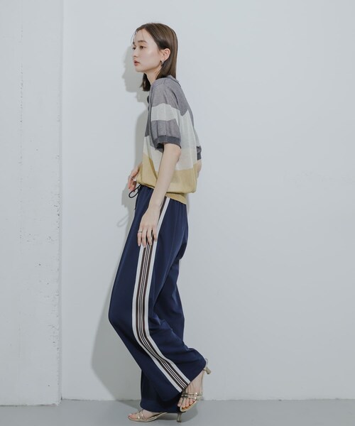 SENSE OF PLACE by URBAN RESEARCH（センスオブプレイスバイアーバンリサーチ）の「ニュアンスジャガードシアーセーター（Tシャツ/カットソー・レディース・GRAY/BLUE/YELLOW・one）」の22枚目の写真