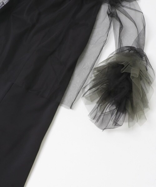 URBAN RESEARCH ROSSO（アーバンリサーチロッソ）の「ANDRESD　blooming tulle dress（ワンピース・レディース・L/BLUE/BLACK・36/38）」の5枚目の写真