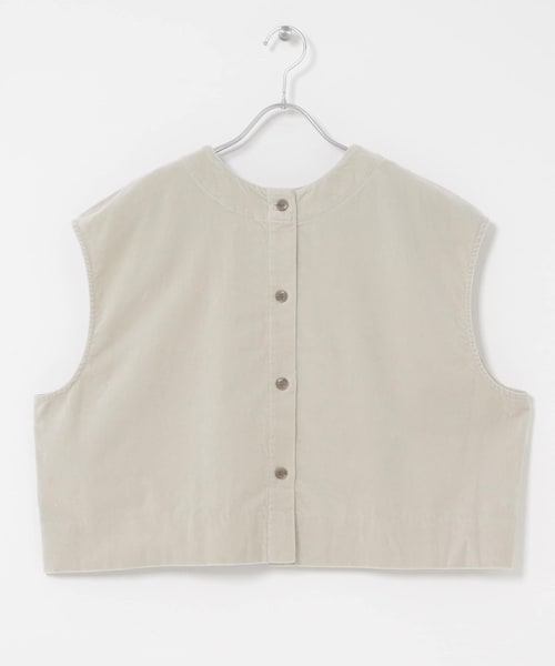 かぐれ（カグレ）の「コットンベルベット2WAYベスト（ベスト・レディース・GREGE/BROWN・Free）」の10枚目の写真