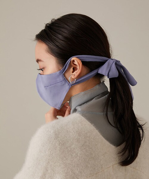 ADAM ET ROPE'（アダムエロペ）の「【トロワズィエムチャコ】リボンマスク（その他・レディース・ブラック/グレー系/ダークブラウン/サックス/クリーム・F）」の19枚目の写真