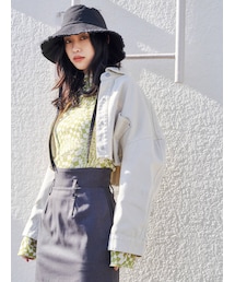 EMODA | ボールドカットデニムショートジャケット(デニムジャケット)