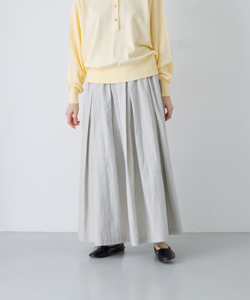 かぐれ（カグレ）の「コットンタックスカート（スカート・レディース・LIGHT GRAY/CHARCOAL/BLACK・Free）」の16枚目の写真