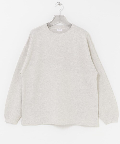URBAN RESEARCH（アーバンリサーチ）の「crepuscule　Co/Ra Moss Stitch Pullover（ニット/セーター・メンズ・OATMEAL/H GRAY/BLACK・1/2）」の5枚目の写真