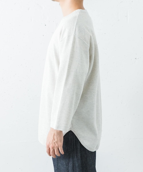 URBAN RESEARCH（アーバンリサーチ）の「blurhmsROOTSTOCK　R&S THERMAL BASEBALL T-SHIRTS（Tシャツ/カットソー・メンズ・H.OATMEAL/BLACK/H.BEIGE・2/3）」の7枚目の写真