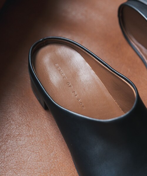 SENSE OF PLACE by URBAN RESEARCH（センスオブプレイスバイアーバンリサーチ）の「ワイドトゥヒールスリッポン（その他シューズ・レディース・BLACK/BROWN・S/M/L）」の8枚目の写真