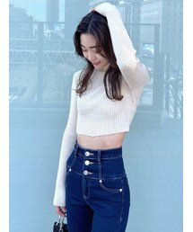 EMODA | ハイネッククロップニット(ニット/セーター)