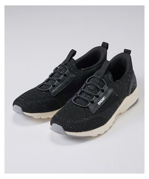 nissen（ニッセン）の「moz（モズ）軽量ニットスニーカー（ワイズ３E）（スニーカー・メンズ・黒/グレー/ベージュ・22.5cm/23.0cm/23.5cm/24.0cm/24.5cm/25.0cm）」の4枚目の写真