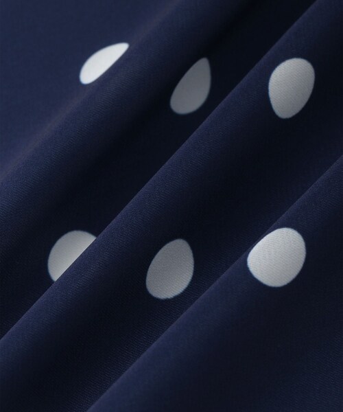 ROPE' PICNIC（ロペピクニック）の「ドット柄スカーフ（バンダナ/スカーフ・レディース・キナリ/ネイビー/ピンク・F）」の12枚目の写真