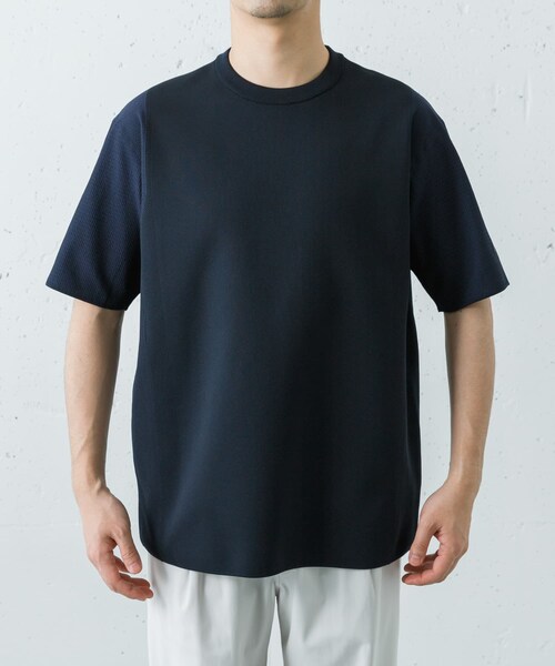 URBAN RESEARCH（アーバンリサーチ）の「Descente　FUSIONKNIT T-SHIRTS（Tシャツ/カットソー・メンズ・BK00/NV01/WH00/LM00・M/L/O）」の15枚目の写真