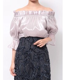 MERCURYDUO | オフショルヘムバルーンブラウス(シャツ/ブラウス)