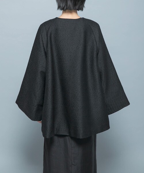 URBAN RESEARCH ROSSO(アーバンリサーチロッソ)の「CHIGNON ネップツイードコート(テーラードジャケット・レディース・LBEIGE/BLACK・Free)」の4枚目の写真