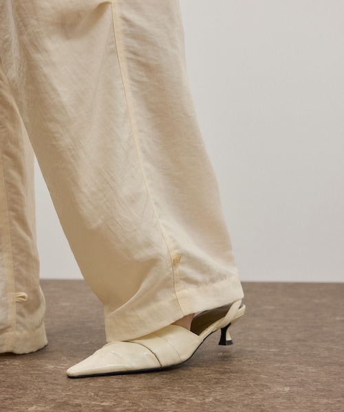 ADAM ET ROPE'（アダムエロペ）の「2WAYヘムパラシュートパンツ（その他パンツ・レディース・ブラック/オフホワイト/レッド系・36/38）」の17枚目の写真