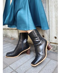 EVRIS | バイカラーデザインショートブーツ(ブーツ)