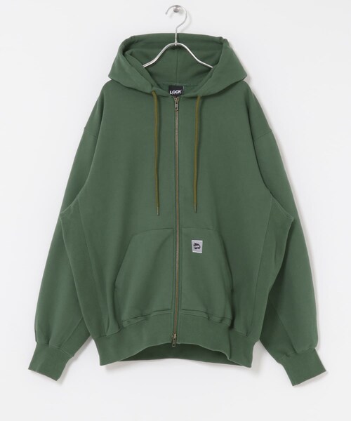 URBAN RESEARCH（アーバンリサーチ）の「LQQK Studio　sweat zip hoodie（パーカー・メンズ・GREEN/Black・L/XL）」の3枚目の写真