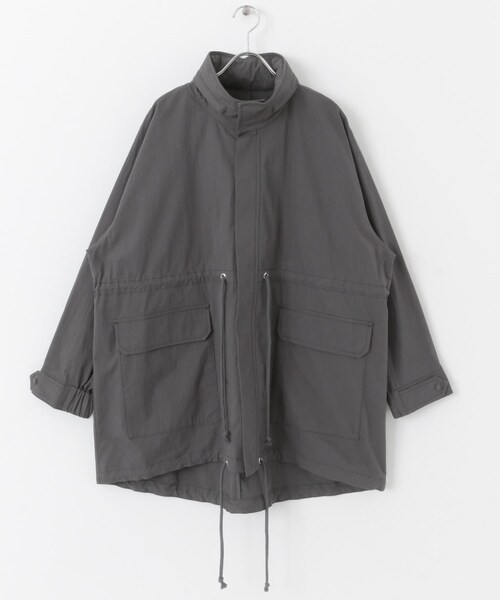 URBAN RESEARCH Sonny Label（アーバンリサーチサニーレーベル）の「ミリタリーナイロンブルゾン（ブルゾン・レディース・チャコール/アイボリー/カーキ・FREE）」の21枚目の写真